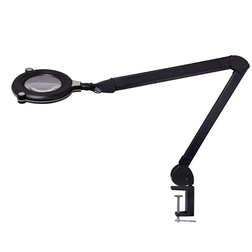B-WARE - Lumeno 7313SW LED-Lupenleuchte in Schwarz mit 3 Dioptrien