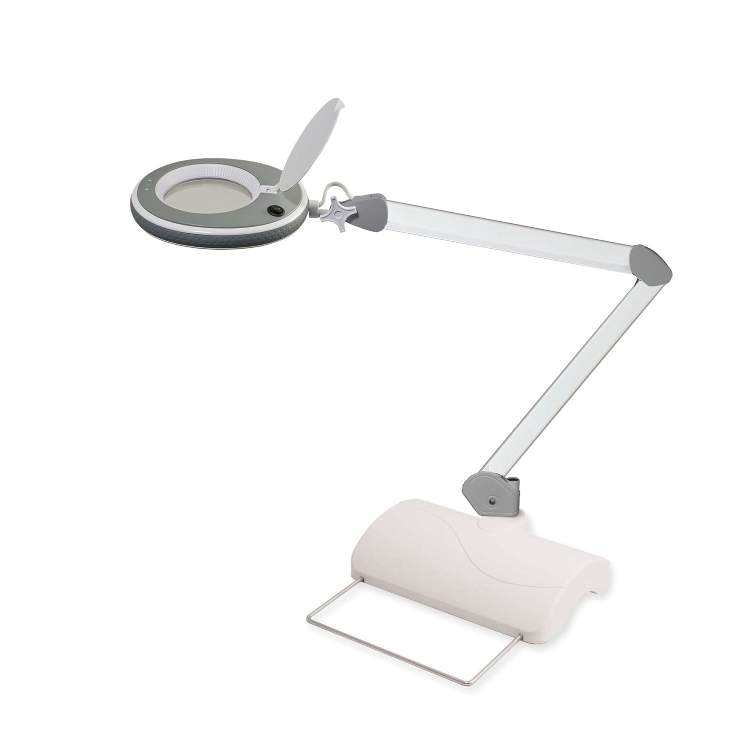 B-WARE - Lumeno Lupenleuchte 8215GR und Tischstativ 6180 im Set mit 5 Dioptrien