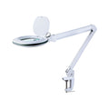 B-WARE - Lumeno 8615GR Lupenleuchte/Arbeitsplatzlampe ovale Linse 5 Dioptrien